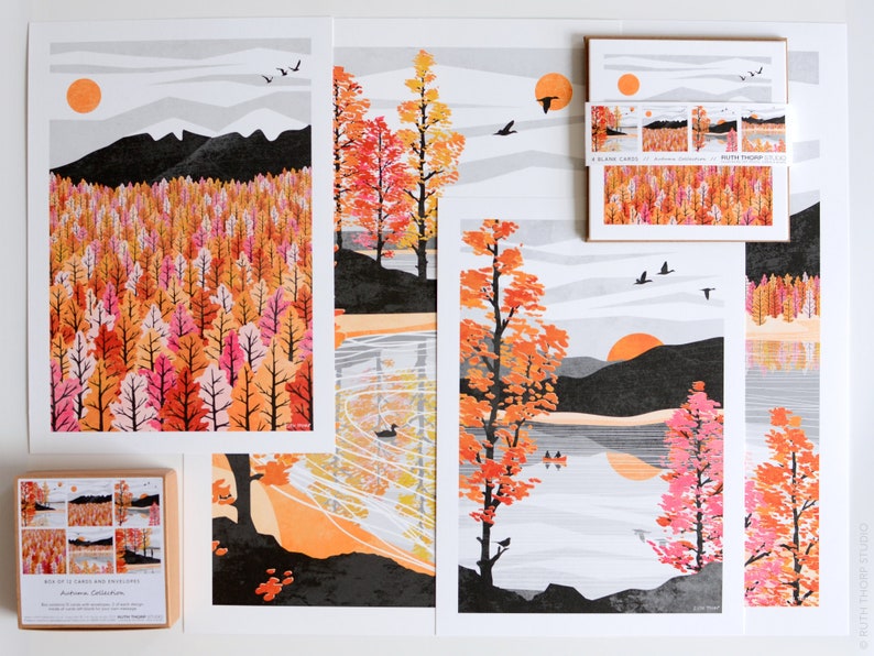 Golden Shore Art Print: Autumn Collection A4, A3, A2, A1 image 9