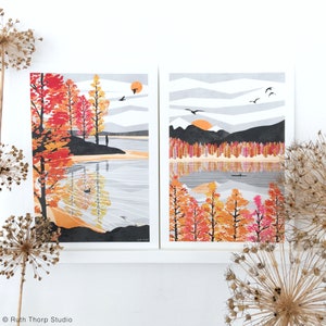 Golden Shore Art Print: Autumn Collection A4, A3, A2, A1 image 6