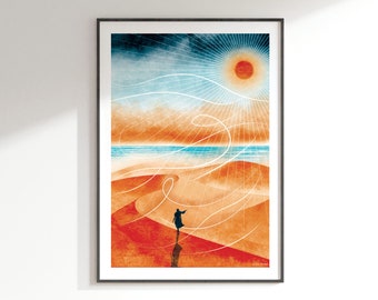 Sirocco Art Print: A4, A3, A2, A1