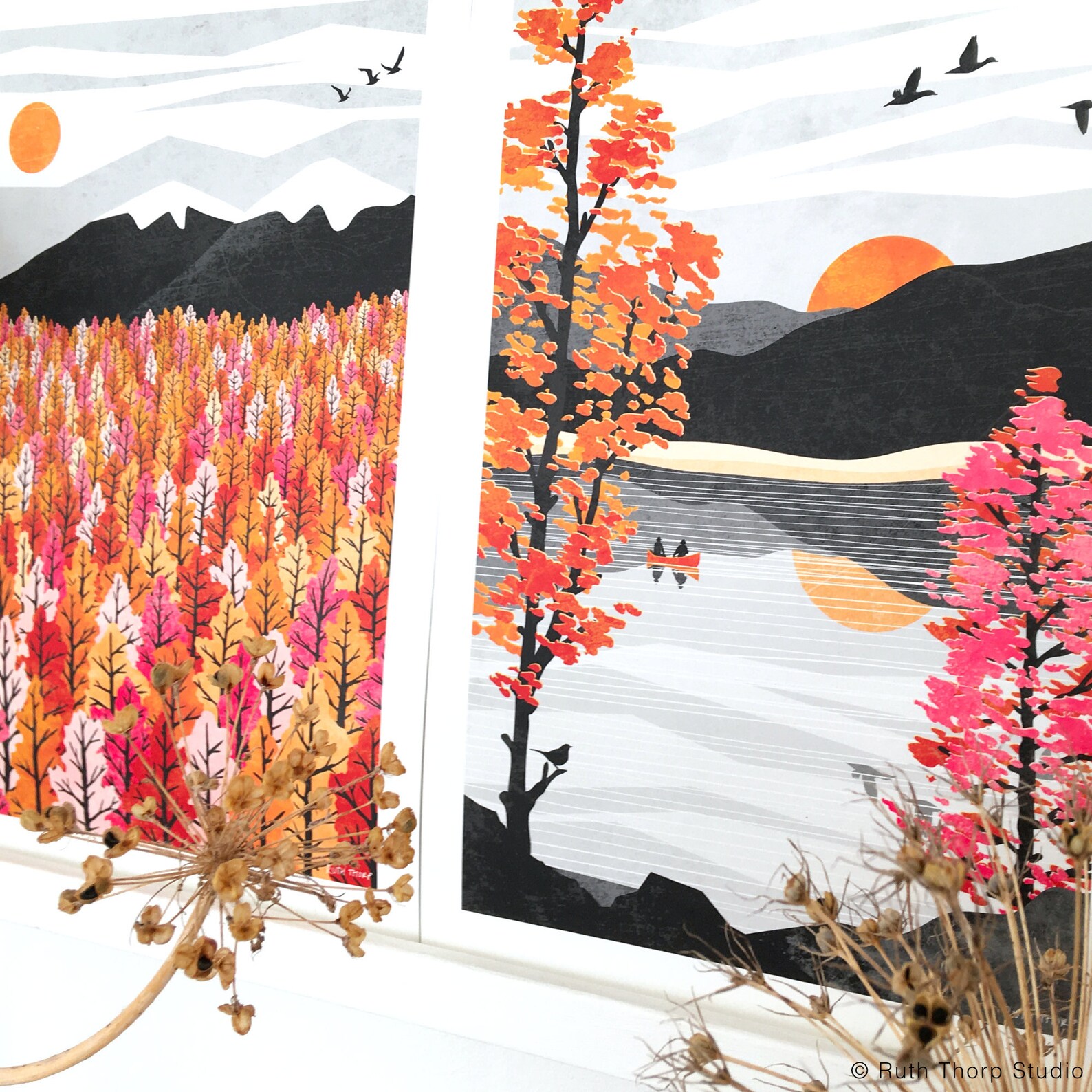 Reflect Art Print: Autumn Collection A4, A3, A2, A1 - Etsy