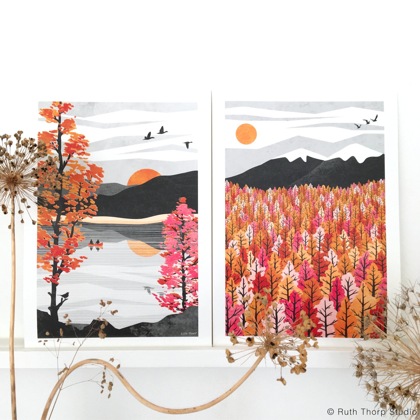 Reflect Art Print: Autumn Collection A4, A3, A2, A1 - Etsy