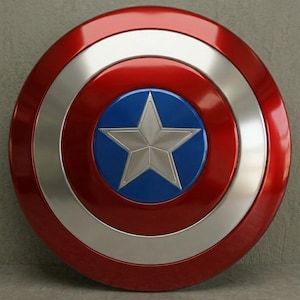 Metal Captain America Shield: Avenger Movie Prop Replica - Cosplay or Decor image 1
