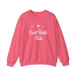 Sudadera del Club de San Bartolomé, Sudadera de cuello redondo de isla caribeña, Sudadera de vacaciones en San Bartolomé imagen 16