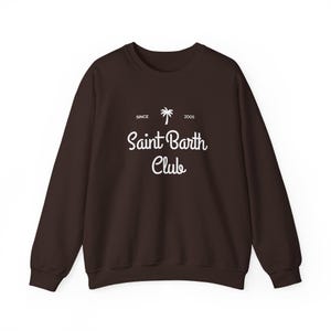 Sudadera del Club de San Bartolomé, Sudadera de cuello redondo de isla caribeña, Sudadera de vacaciones en San Bartolomé imagen 10