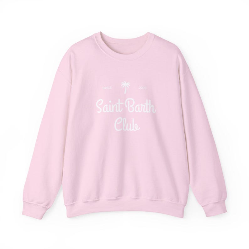 Sudadera del Club de San Bartolomé, Sudadera de cuello redondo de isla caribeña, Sudadera de vacaciones en San Bartolomé imagen 15