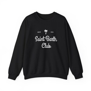 Sudadera del Club de San Bartolomé, Sudadera de cuello redondo de isla caribeña, Sudadera de vacaciones en San Bartolomé imagen 6