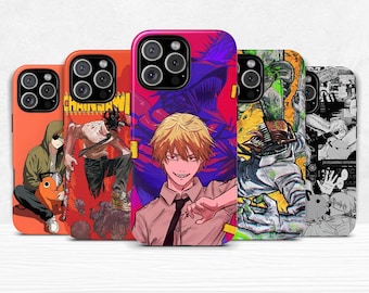 Anime CSM Denji Case Dual Shell Handyhülle für iPhone 11 12 13 14 15 16 Pro Max / Samsung Galaxy S23 S24 + Ultra