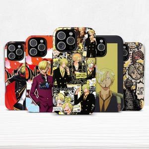 Anime Sanji Case Dual Shell Phone Cover for iPhone 11 12 13 14 15 16 Pro Max/Samsung Galaxy s23 s24 + Ultra
