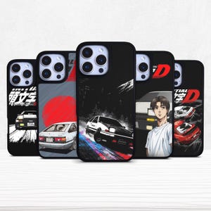 Japanese JDM AE86 Sleek Matte Black Phone Case for iPhone 11 12 13 14 15 16 Pro Max/Samsung Galaxy s23 s24 + Ultra