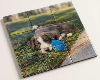 Magnetic DAD Photo Puzzle (3x3 Grid)
