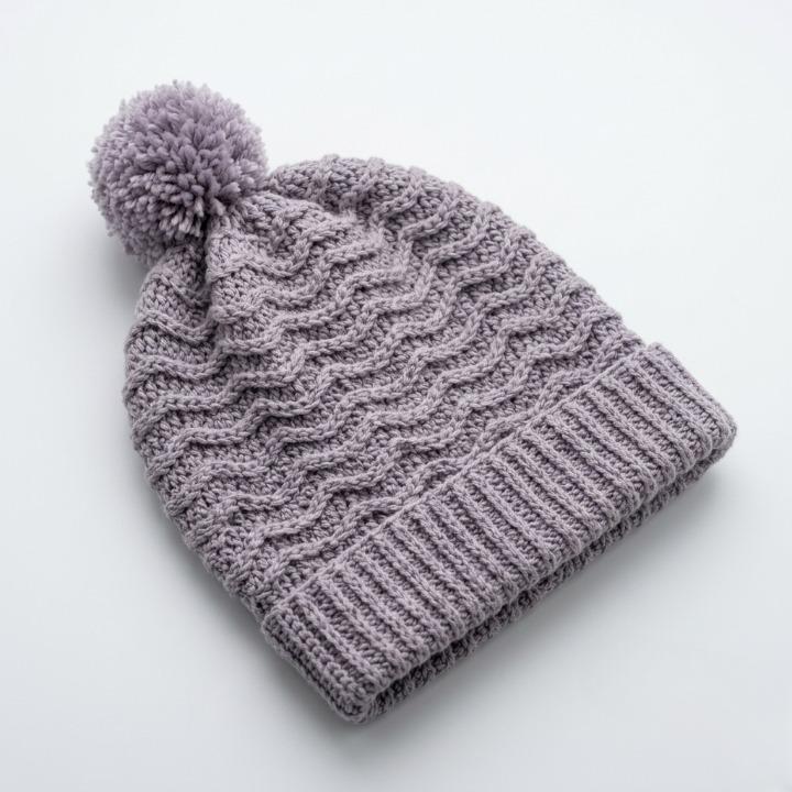 Ribbed Crochet Beanie Pattern | Easy Folded Brim Hat (PDF Download) - Etsy