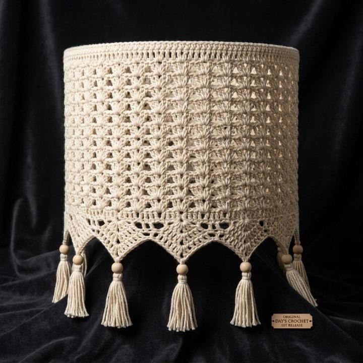 34 Crochet Lamps That Will Look Great in Your Home 6 Boho Crochet Lampshade