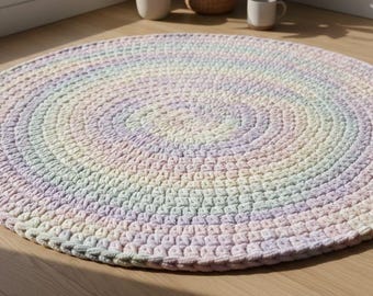 Thick Crochet Rug Pattern – Reversible Squishy Texture Tutorial (Beginner Friendly)