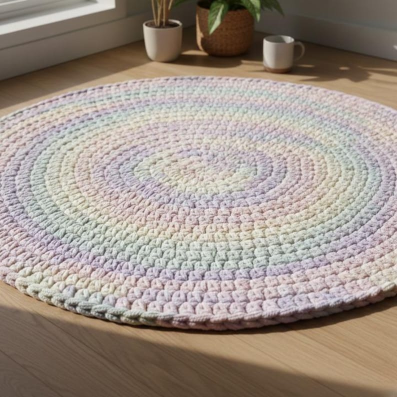 Squishy Rugs Thick Crochet Rug Pattern – Reversible Squishy Texture Tutorial ...