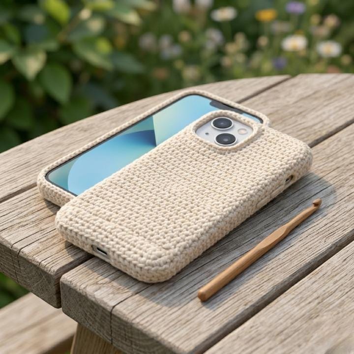 8 Crochet Phone Cases with Butterflies, Owls, Bears, and Sunflowers 1 Beginner Crochet Phone Case