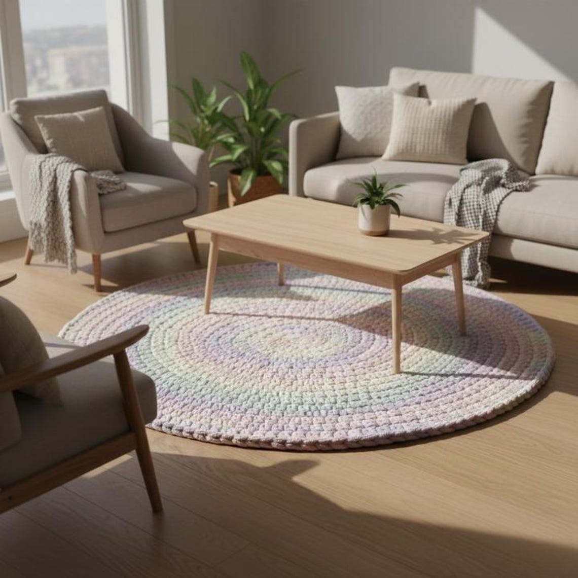 Squishy Rugs Thick Crochet Rug Pattern – Reversible Squishy Texture Tutorial ...
