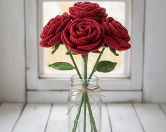 Crochet Rose Bouquet Pattern | Beginner Friendly Flower Tutorial