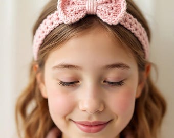 Crochet Baby Bow Headband Pattern | Beginner Friendly PDF