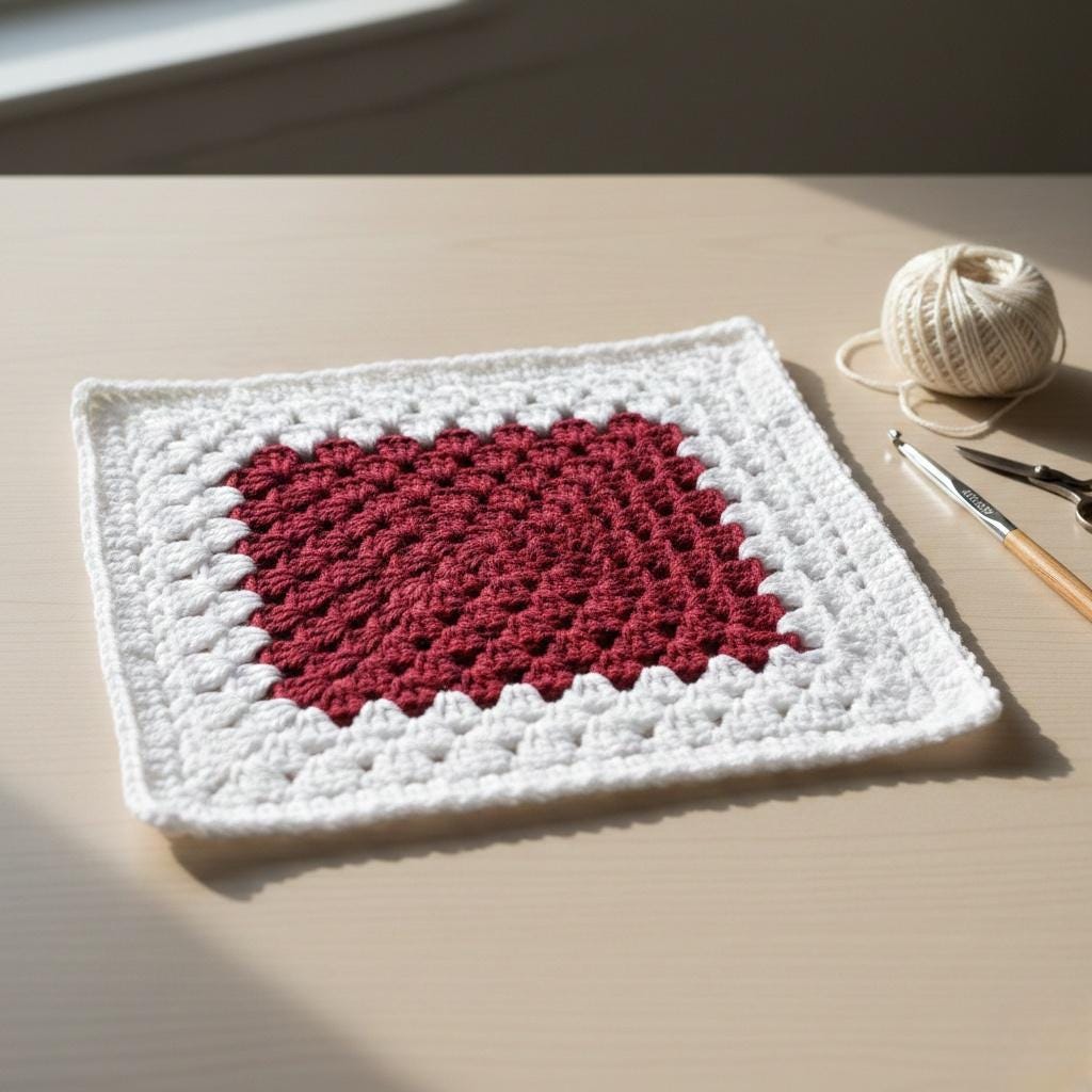 39 Heart Granny Square Crochet Patterns for Blankets, Bags, and Sweet Motifs 18 Heart Motif Granny Square Crochet