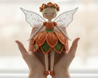 Flower Fairy Crochet Pattern – Amigurumi Doll, Beginner Friendly (PDF Pattern)