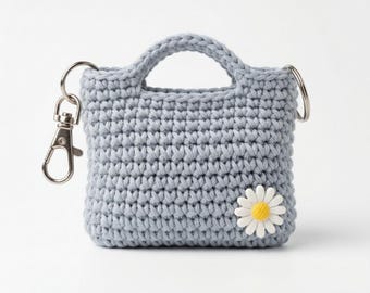 Crochet Mini Purse Keychain Pattern, Amigurumi Bag Charm, Beginner Friendly (PDF Download)