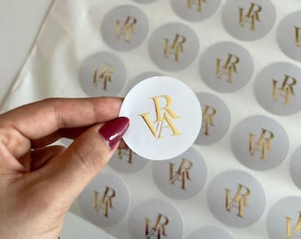 Benutzerdefinierte Logo-Aufkleber | Matt oder glänzende Business Labels (Rund)