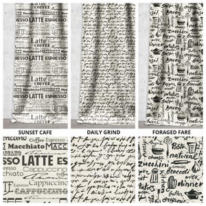 Patterned Curtains. Modern Print Custom Size Window Drapes. Blackout Option. Black /White. Bedroom, Kitchen, Living