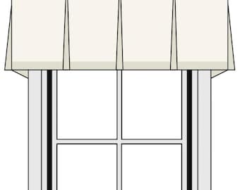 Custom Size Board Mounted Box Pleat Valance I 3000 Fabrics I Window Curtain Valance in Any Length & Width