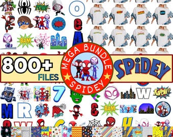 Spidey and Friends Clipart Bundle (Digital Download)