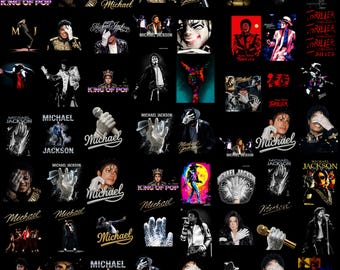 King of Pop PNG-bundel, jaren 80 muzieklegende sublimatieontwerpen, vintage zanger png, op MJ geïnspireerde png, digitale download, retro muziekshirt png