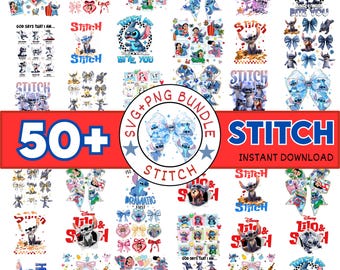 Stitch Streetwear PNG-bundel (digitale download)