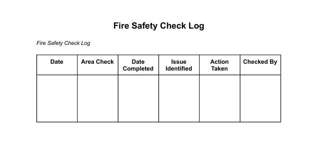 Fire and Emergency Log Bundle Printable Drill and Safety Record for ...