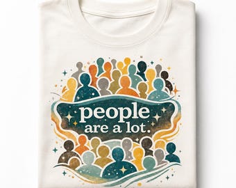 Introvert Humor PNG Trendy Graphic Tee Design Retro Sarcastic Sublimation Download Funny Women Shirt Quote Dtf High Resolution File