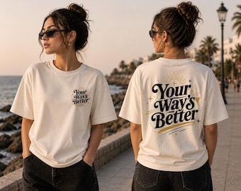 Jouw manier is beter: christelijk T-shirtontwerp, retro geloofsafbeelding (digitale download)