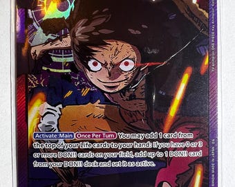 One Piece OP05-060 Monkey D Luffy Alternate Art SPR Gold Leader