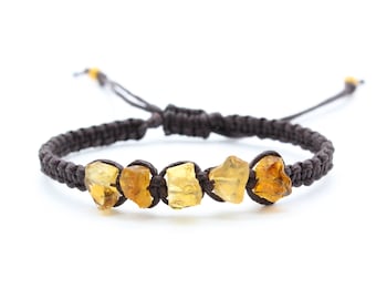 Raw Citrine Bracelet - November Birthstone