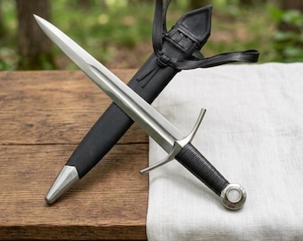 Handmade D2 Steel Dagger with Sheath, 16-Inch Fixed Blade Survival knife hunting knife Outdoor use,Free Engraving