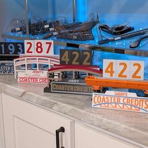 Rollercoaster Credit Count Display - 3D Printed
