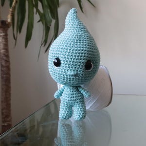 Patrón PDF amigurumi gota de agua / elemento agua