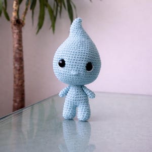 Patrón PDF amigurumi gota de agua / elemento agua