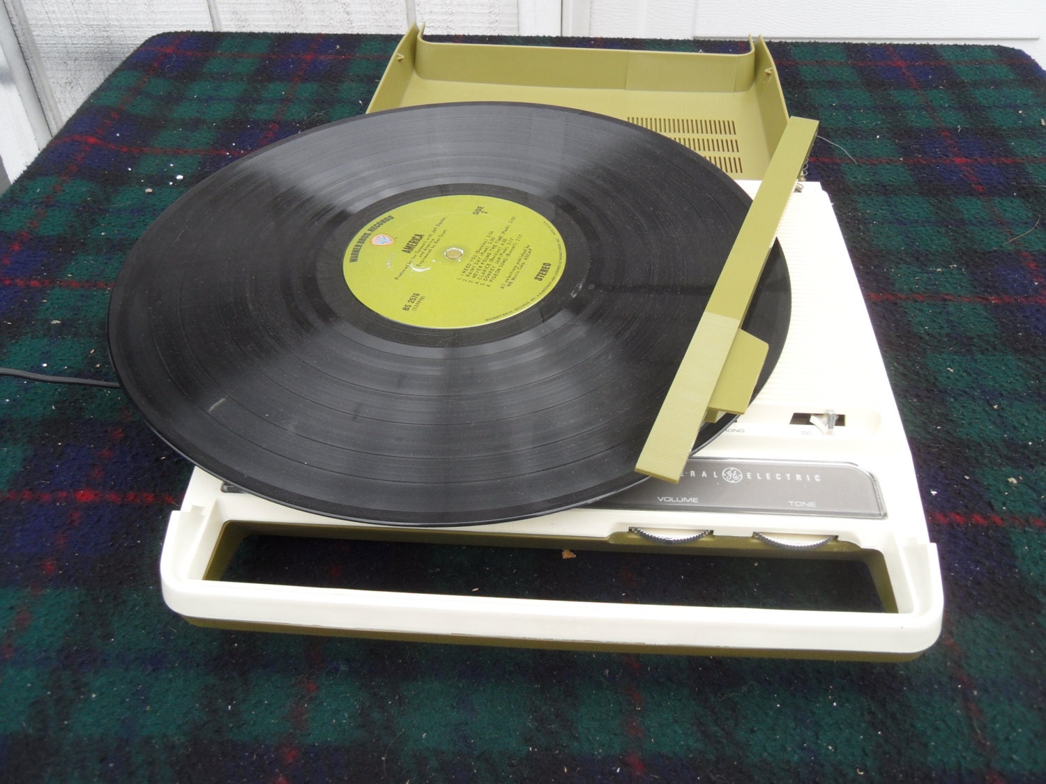 Vintage GE Portable Mini Record Player AC DC plays all Etsy