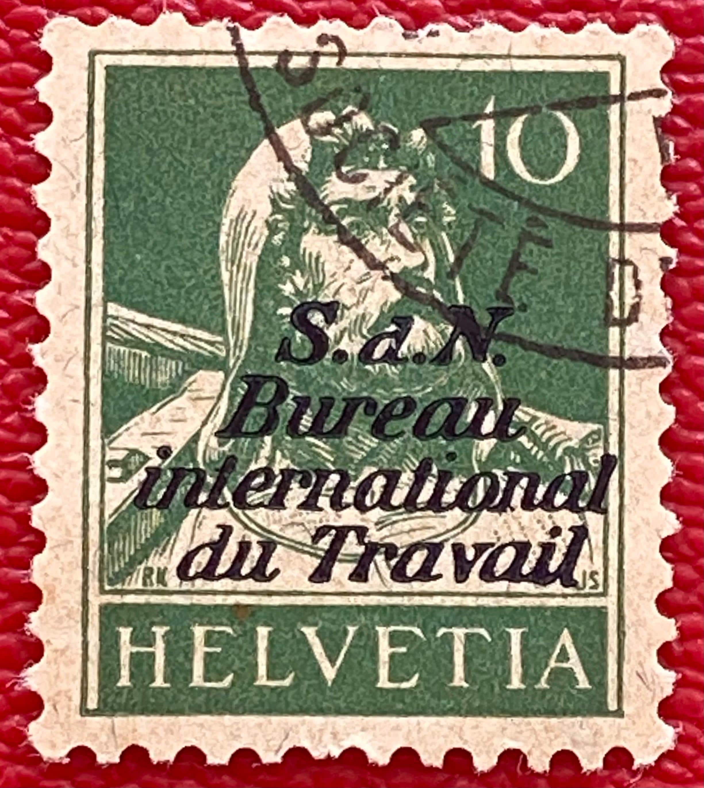 Swiss stamp helvetia - Etsy 日本