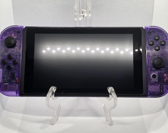 Custom Atomic Purple Nintendo Switch Konsole (V1Launch Edition) - Transparente Retro Hülle