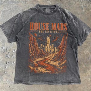 House Mars Shirt Red Rising Comfort Colors Tee Bookish Merch Scifi Fantasy Gift Book Lover The Institute Darrow Omnis Vir Lupus Top