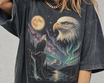Vintage 90s Alaska Eagle Wildlife T-shirt Size XL - Etsy