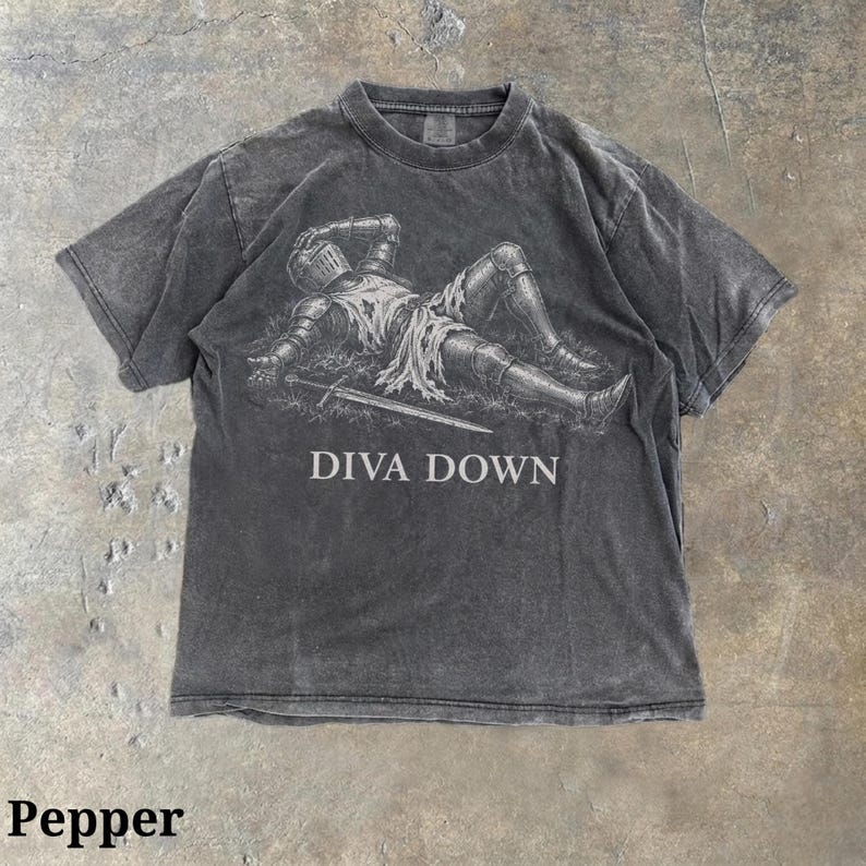 Diva Down Shirt, Funny Knight Meme Comfort Colors Tee, Medieval ...