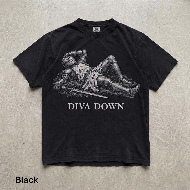 Diva Down Shirt, Funny Knight Meme Comfort Colors Tee, Medieval ...