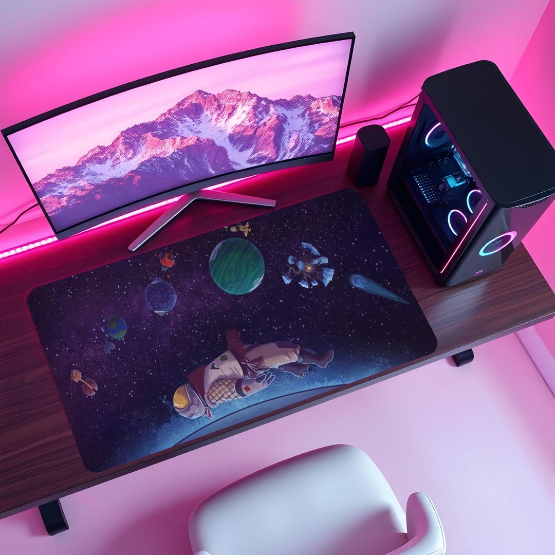 Outer Wilds Mouse Pad, Space Exploration Gaming Desk Mat, Indie ...
