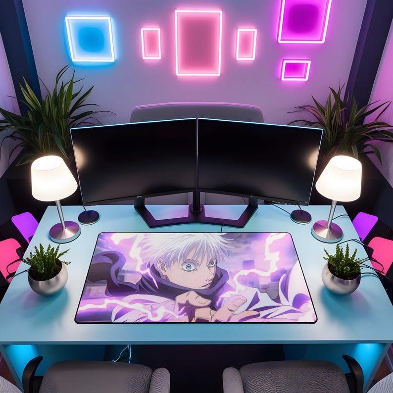Gojo Mouse Computer Thing Gojo Satoru Mouse Pad, Jujutsu Kaisen Gaming Desk Mat, Stitched Edge ...