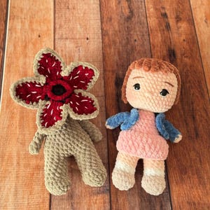 Eleven Doll & Flower Monster Crochet Pattern | Amigurumi Plush Toy (PDF Download)